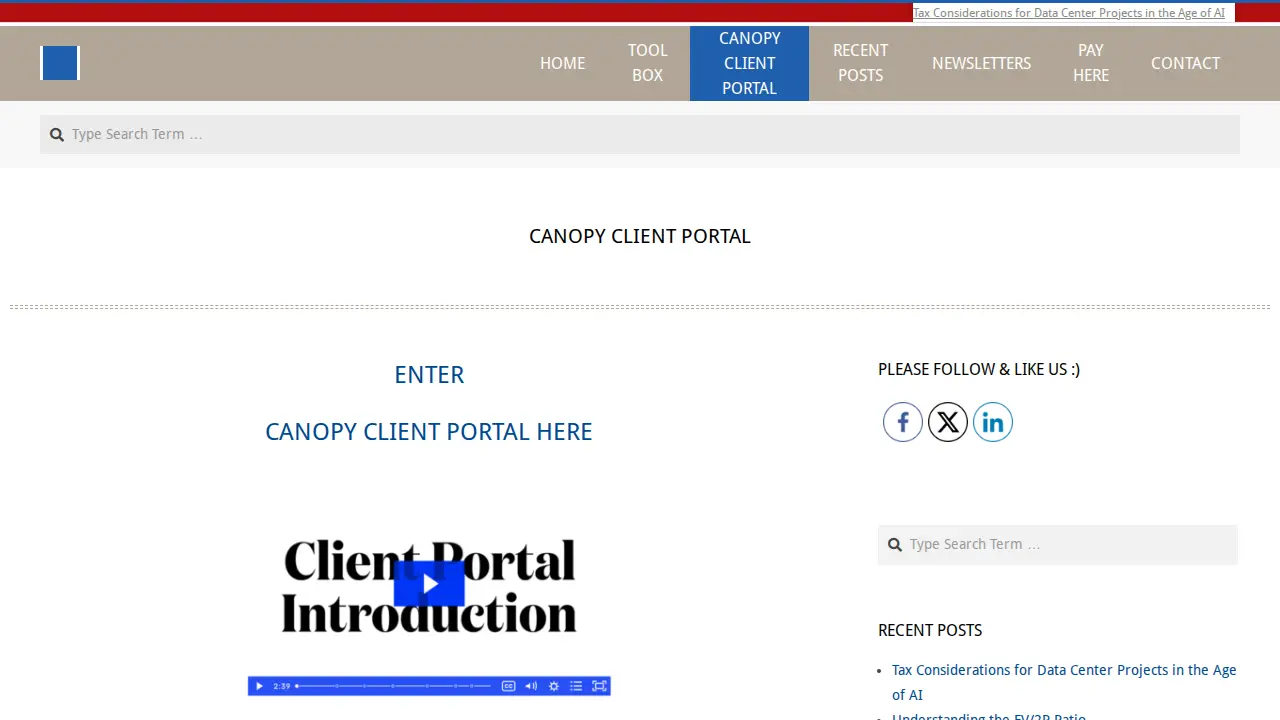 J. A. Garrison & Co. Certified Public Accountants page