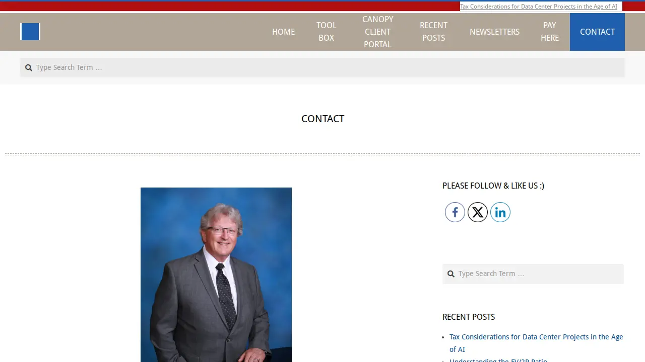 J. A. Garrison & Co. Certified Public Accountants page