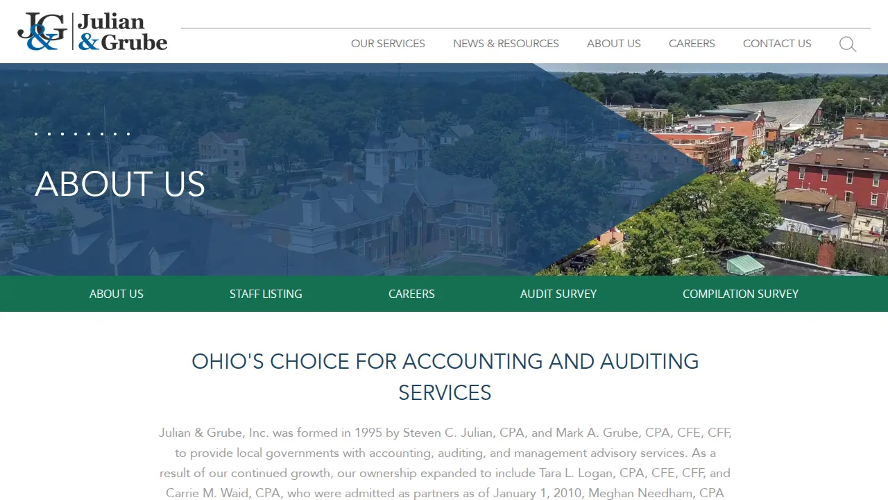 Julian & Grube Inc page