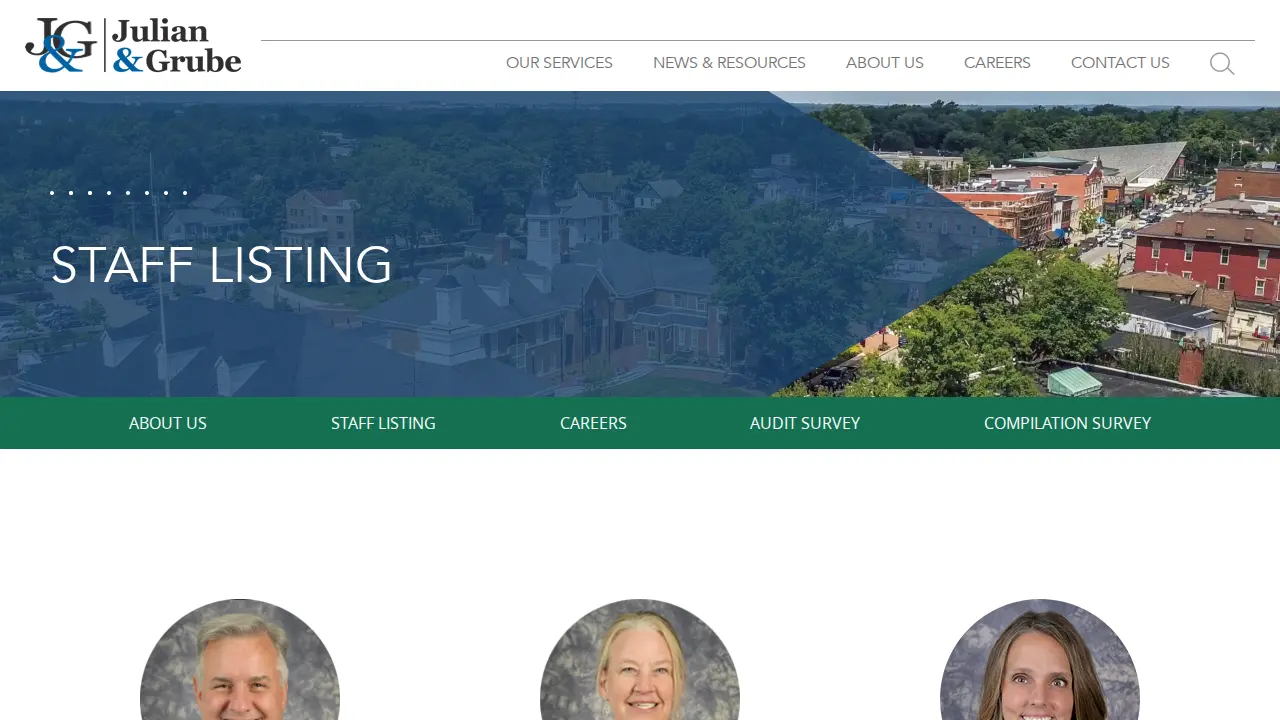 Julian & Grube Inc page