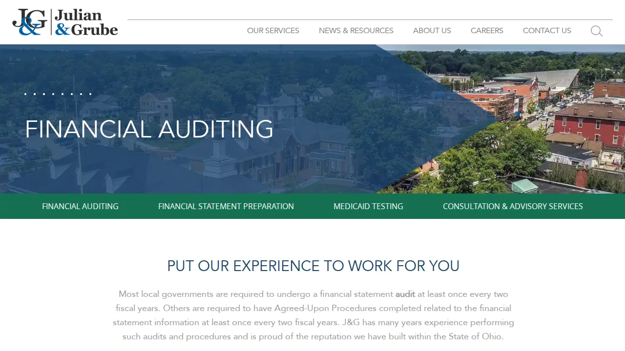 Julian & Grube Inc page