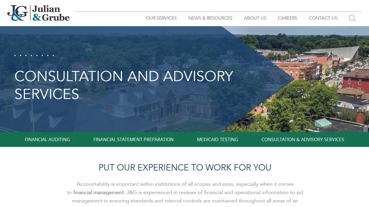 Julian & Grube Inc page