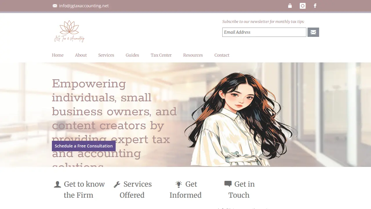JG Tax & Accounting page