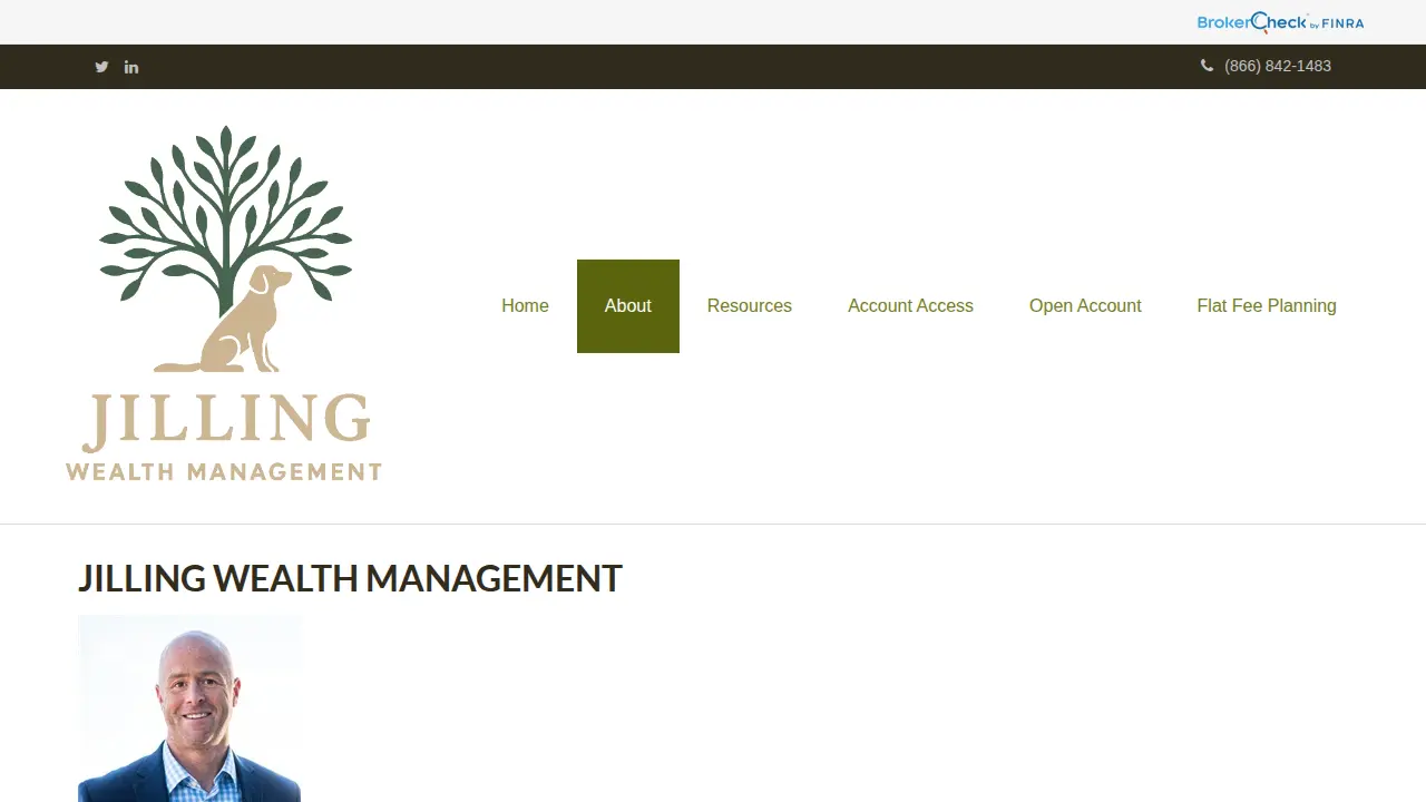 Jilling Wealth Management page