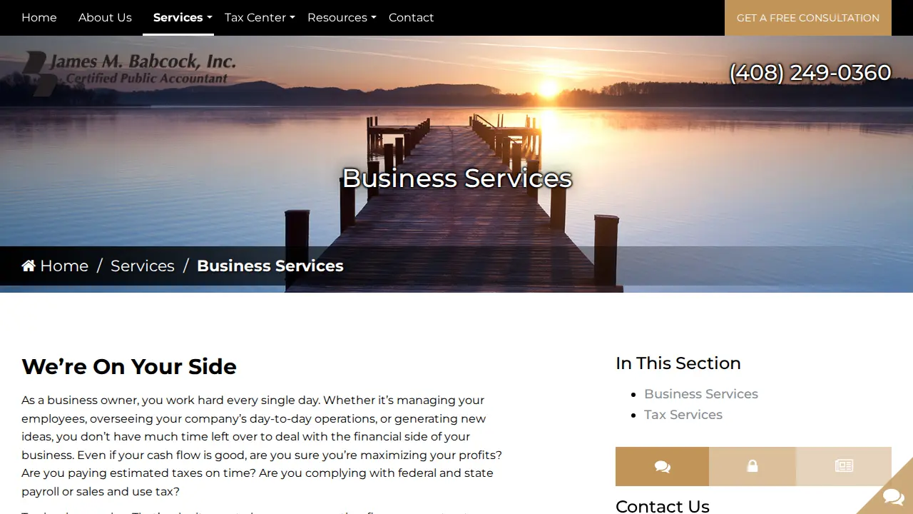 James M Babcock Inc page