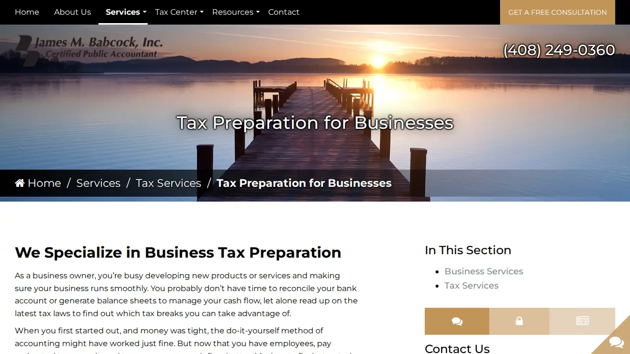 James M Babcock Inc page