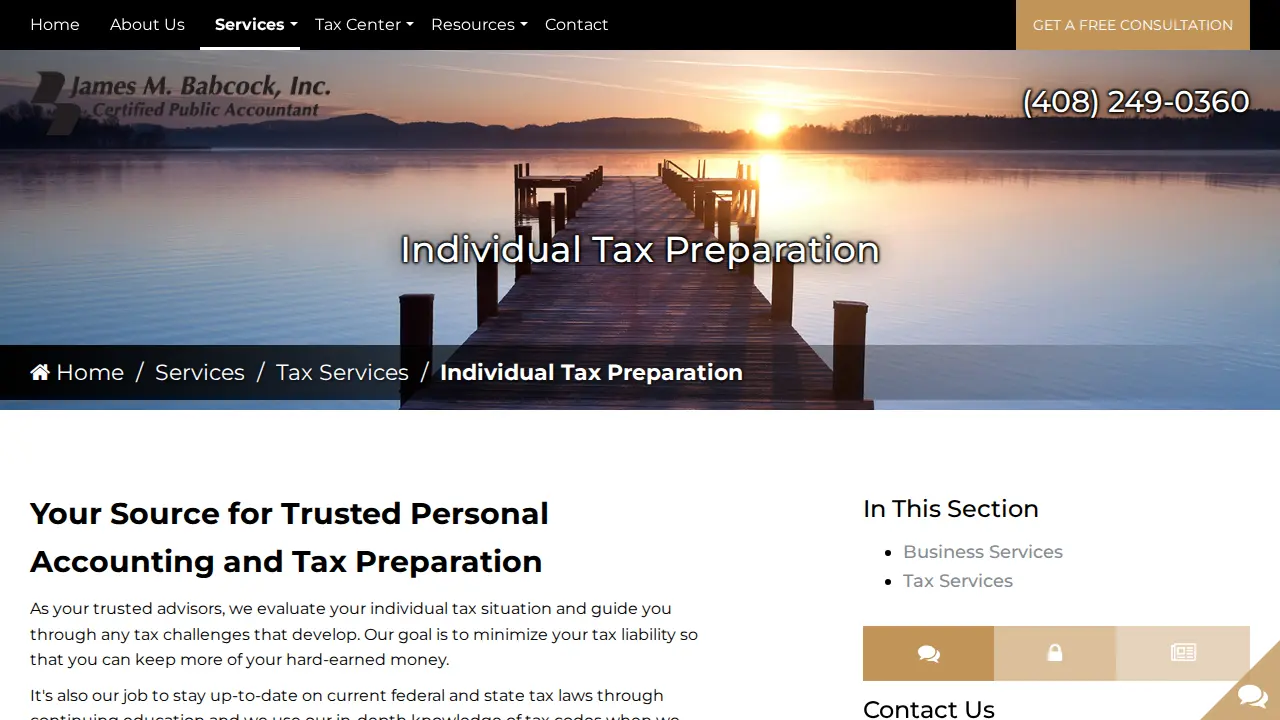 James M Babcock Inc page