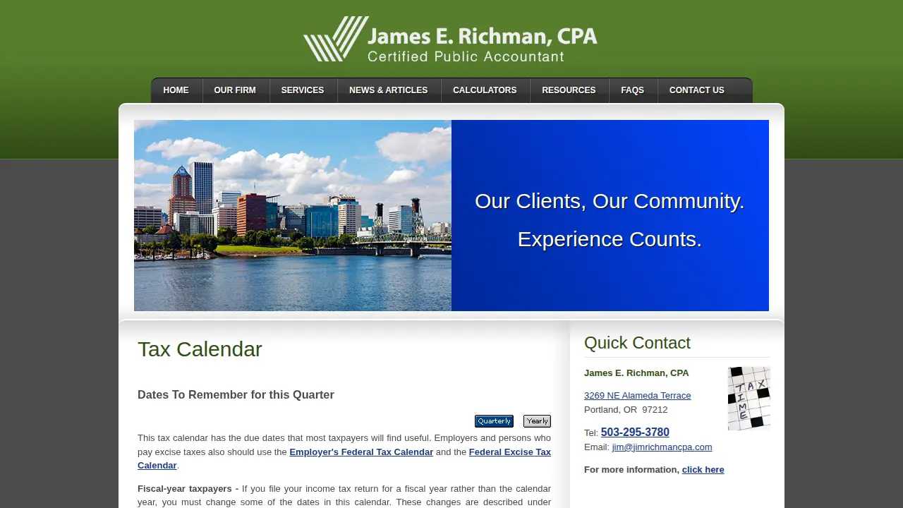 Richman & Associates, LLC, Jim Richman CPA page