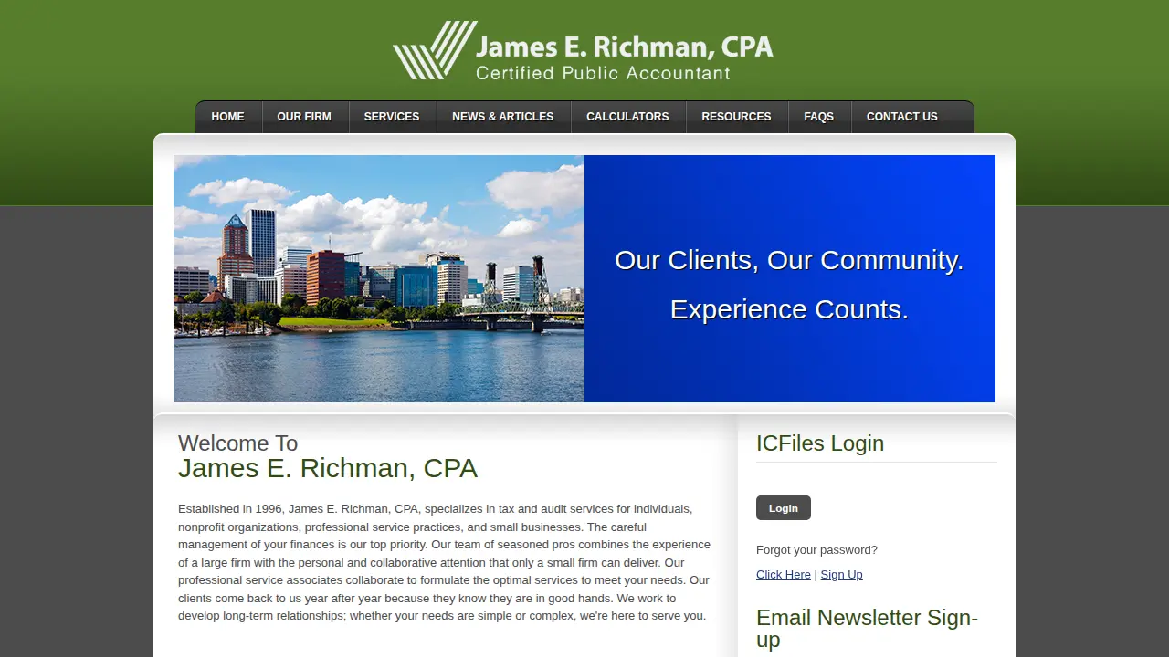 Richman & Associates, LLC, Jim Richman CPA page