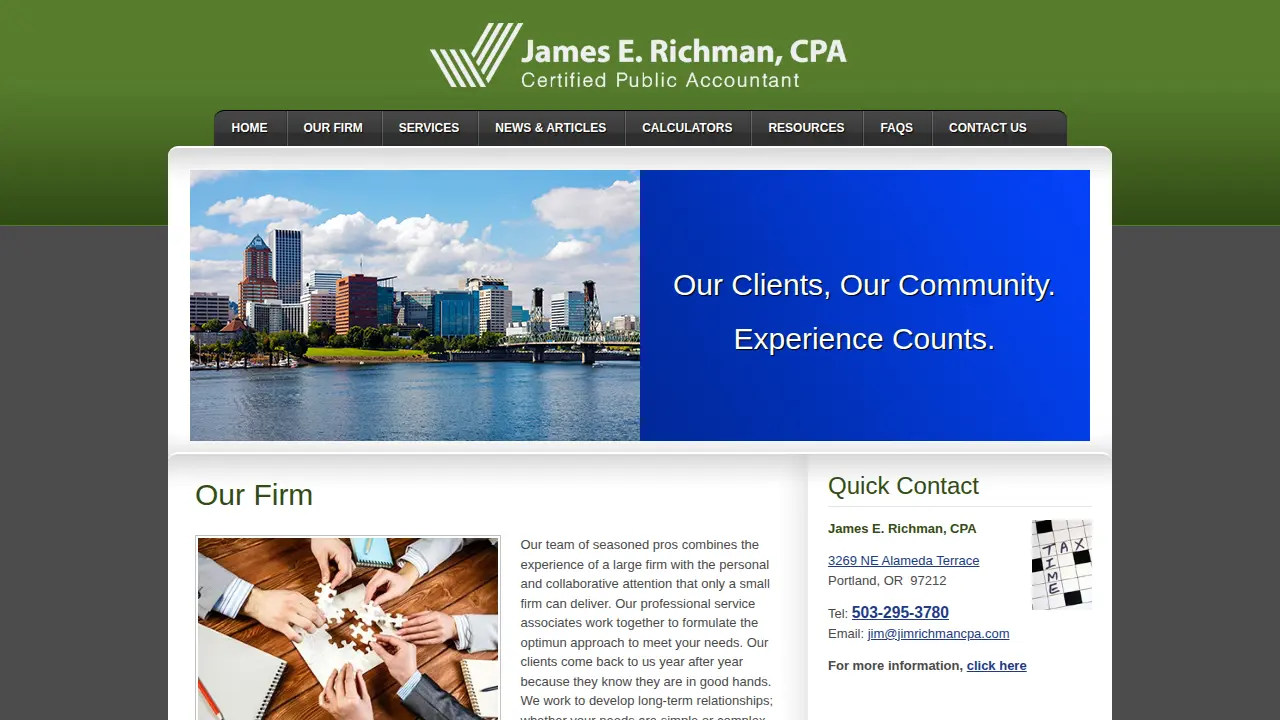 Richman & Associates, LLC, Jim Richman CPA page