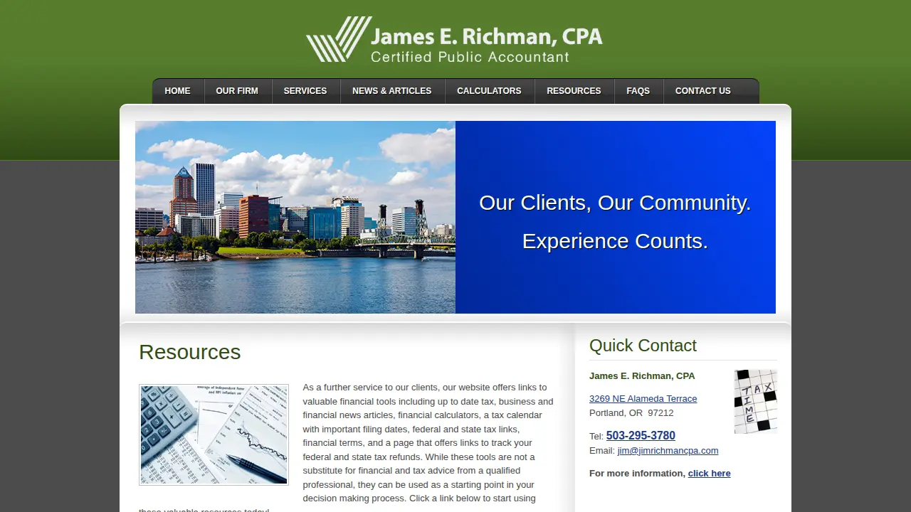 Richman & Associates, LLC, Jim Richman CPA page