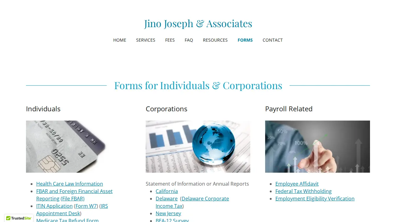 Jino Joseph & Associates page