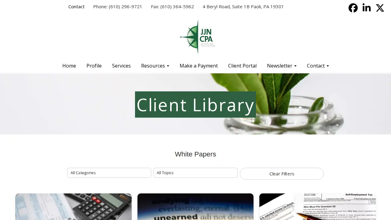 James J. Newhard CPA page