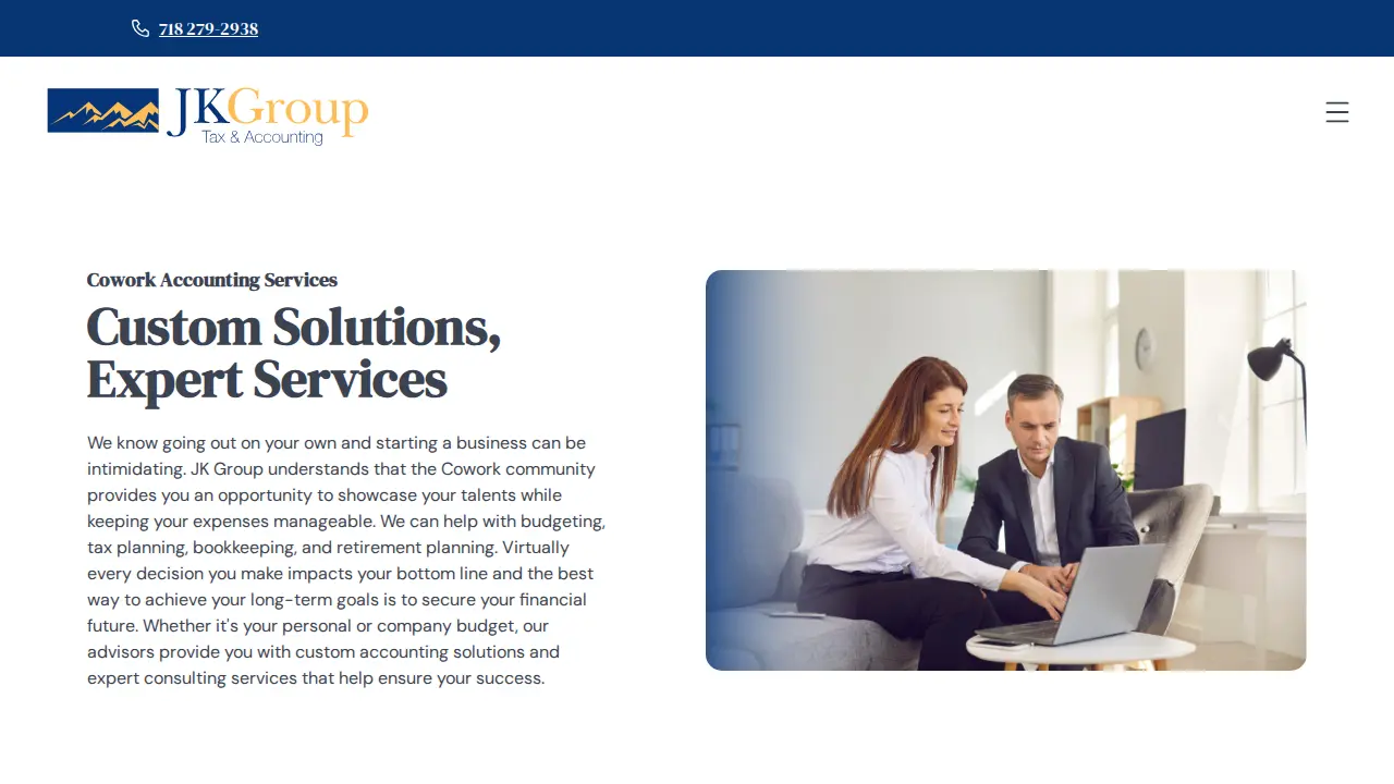 JK Group Tax & Accounting Inc. page