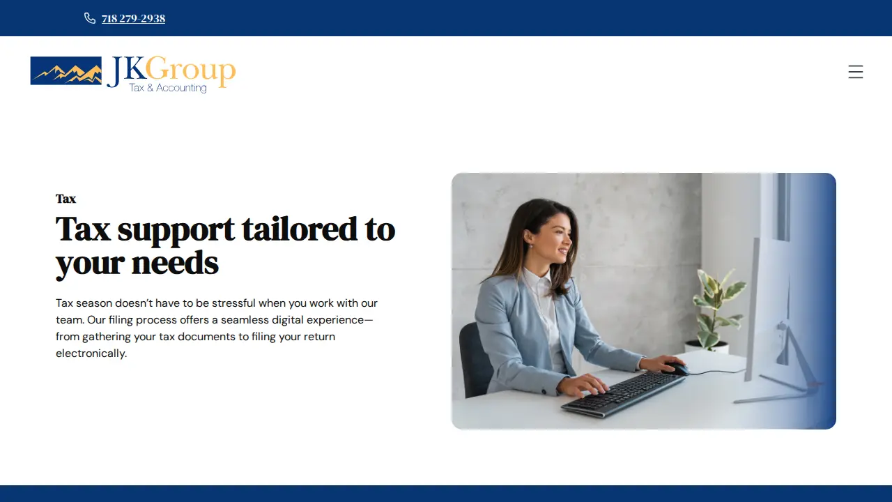 JK Group Tax & Accounting Inc. page