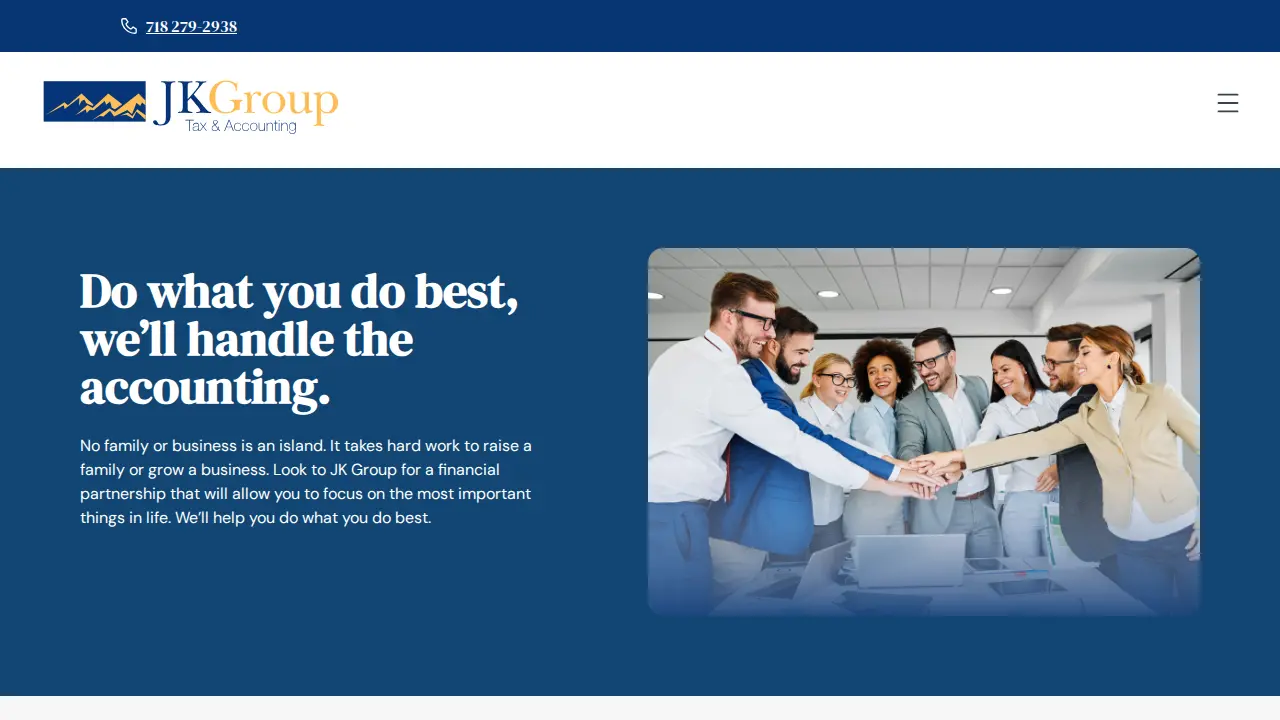 JK Group Tax & Accounting Inc. page