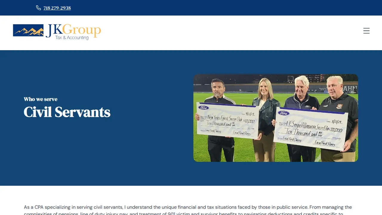 JK Group Tax & Accounting Inc. page