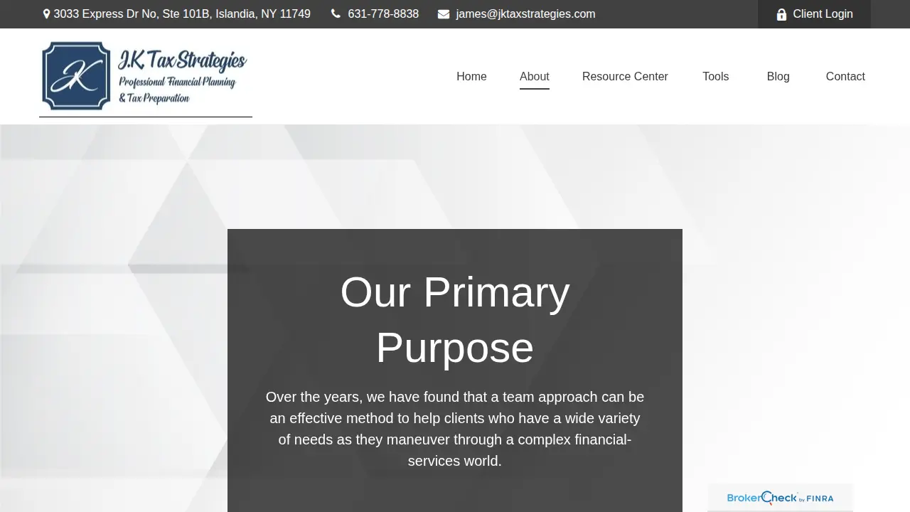 Jk Tax Strategies page