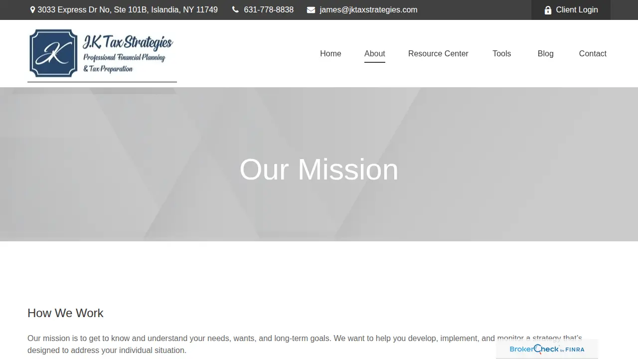 Jk Tax Strategies page
