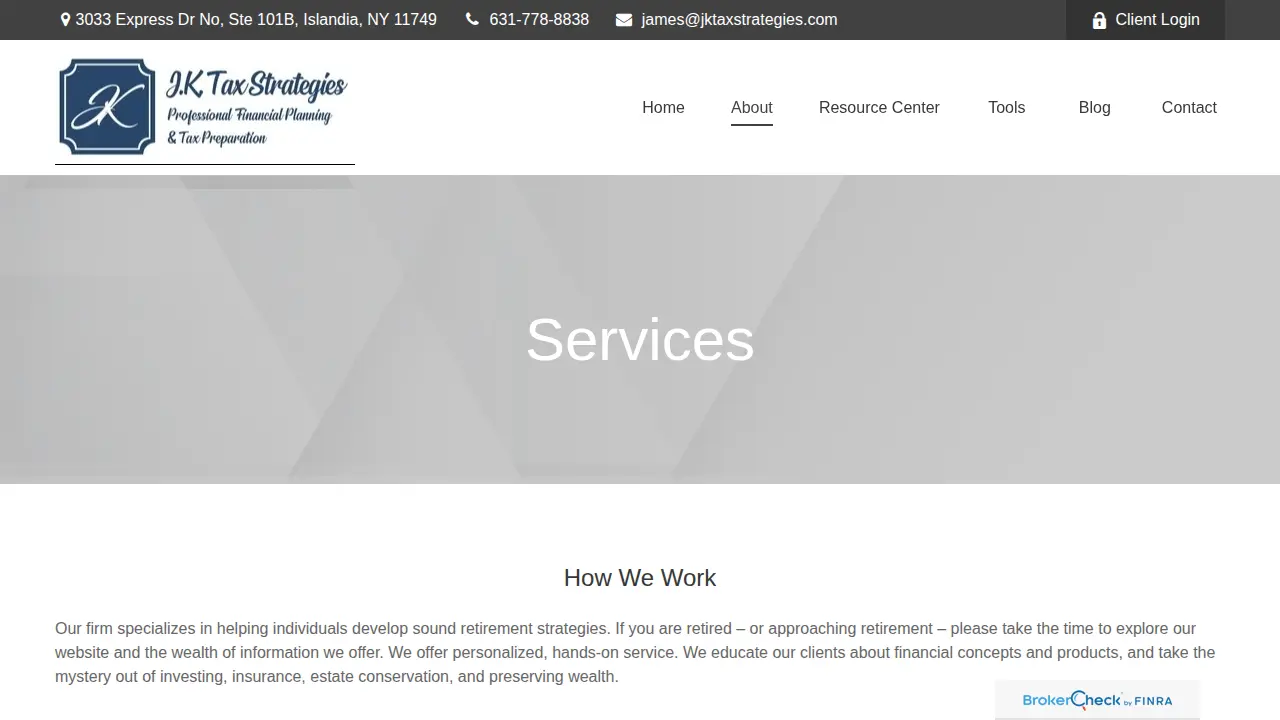 Jk Tax Strategies page