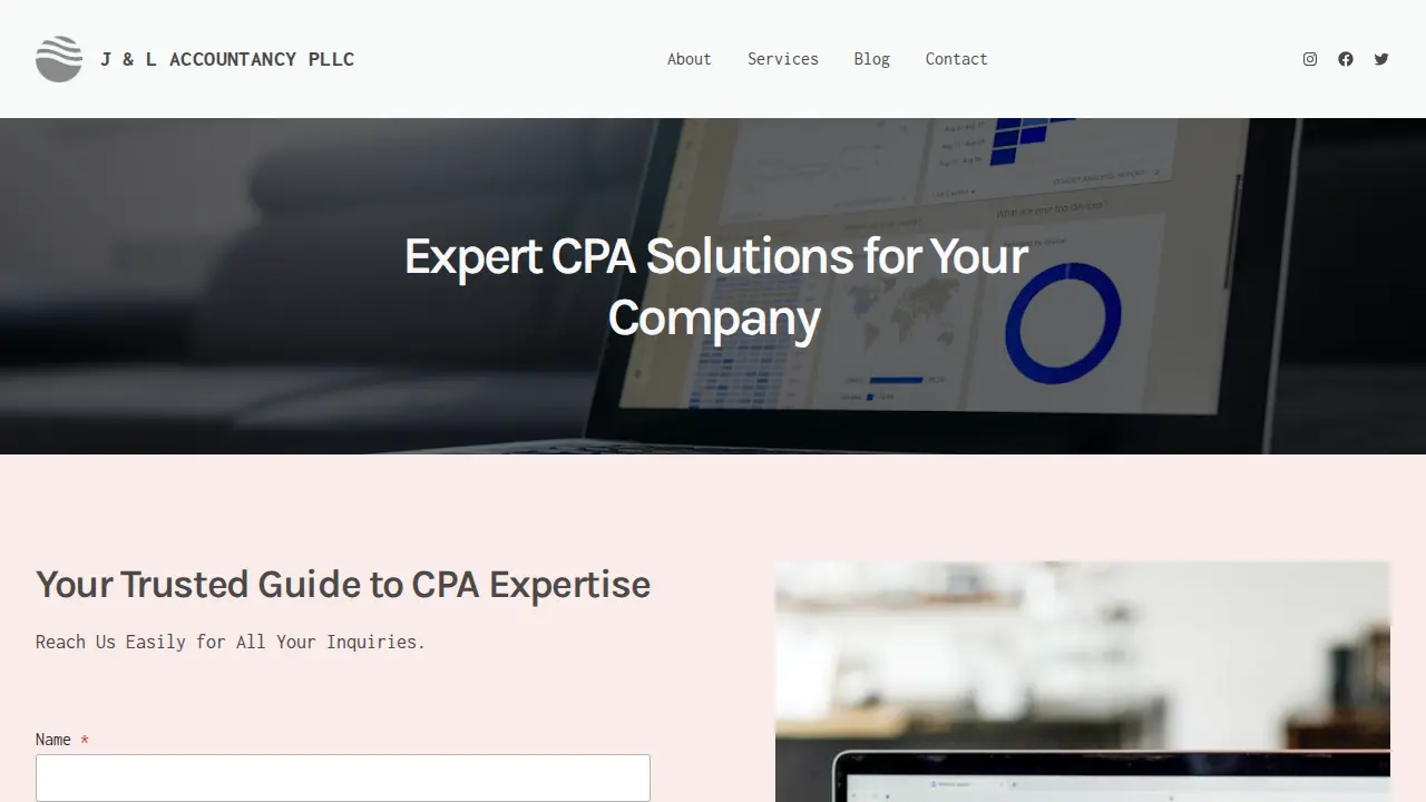 J & L Accountancy PLLC page