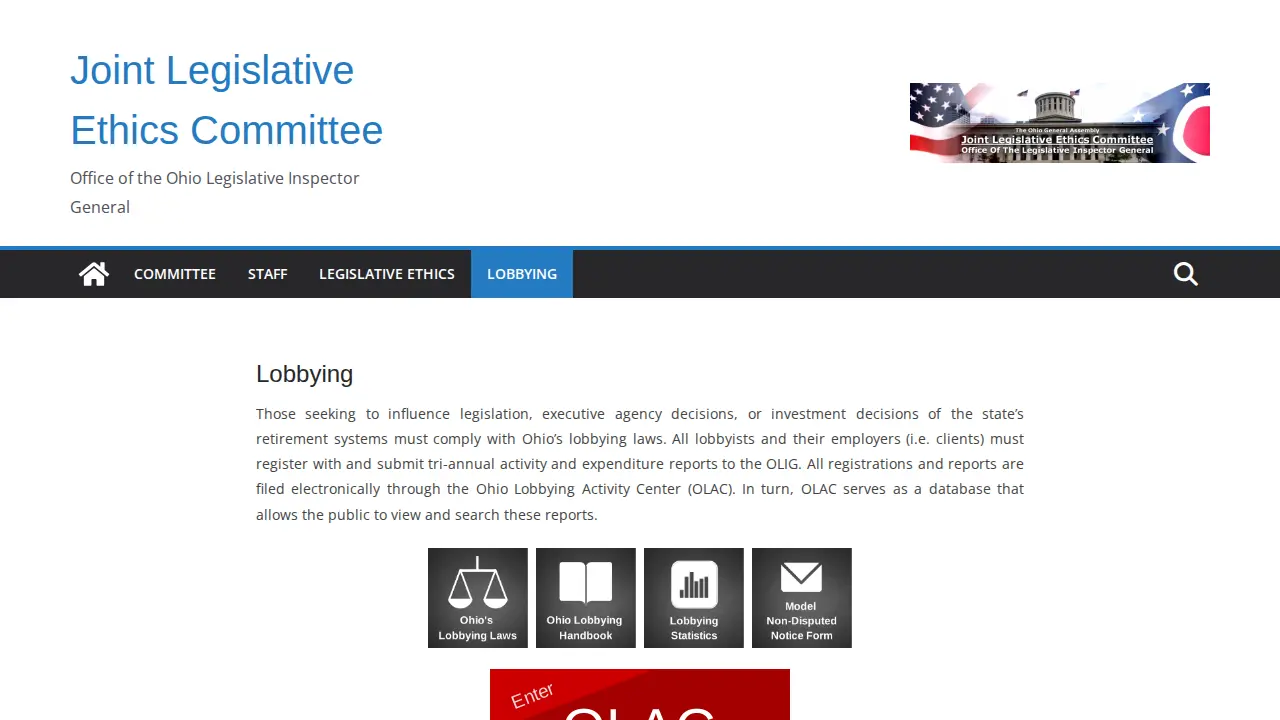 Legislative Inspector General page