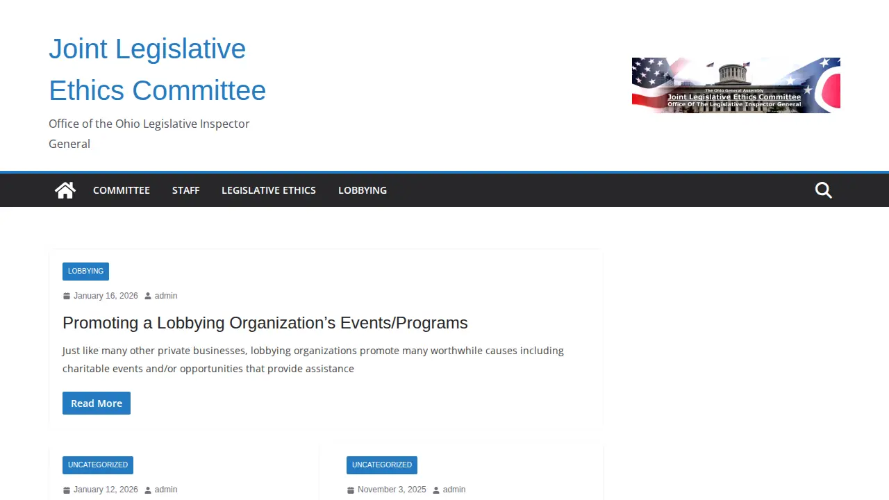 Legislative Inspector General page