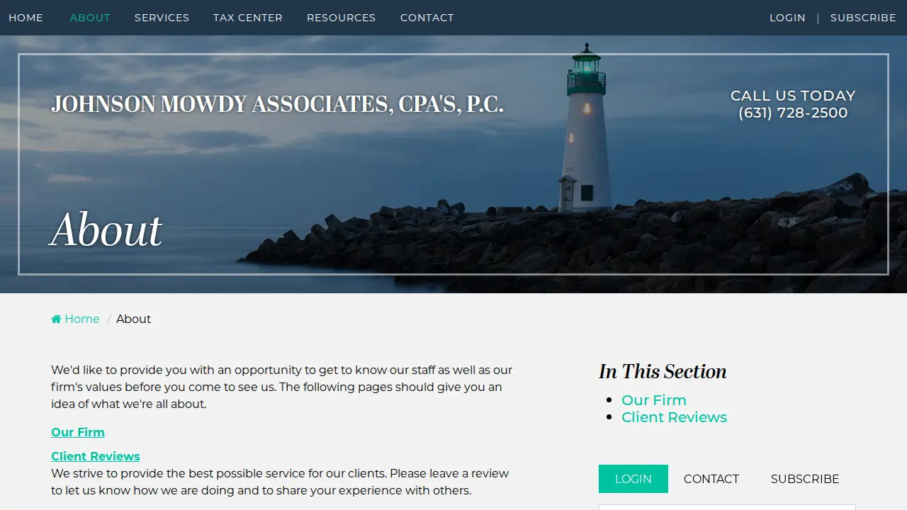 Johnson Mowdy Associates, CPA's, P.C. page