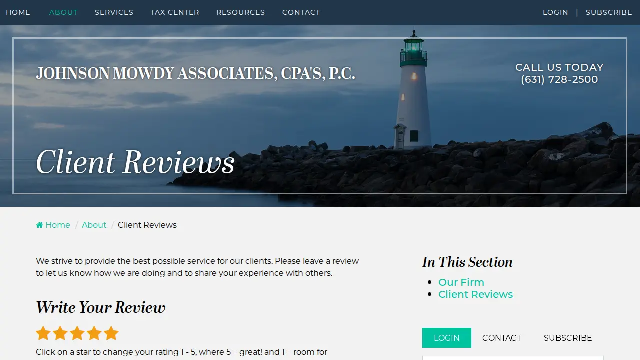 Johnson Mowdy Associates, CPA's, P.C. page