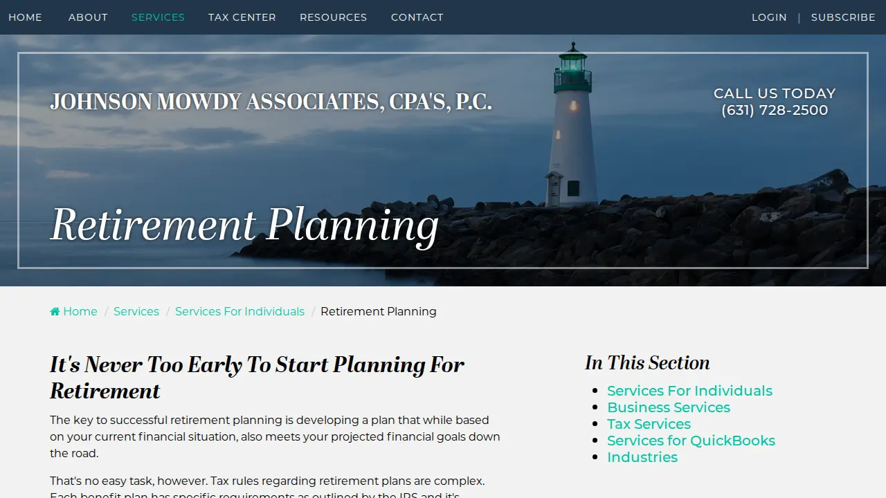 Johnson Mowdy Associates, CPA's, P.C. page