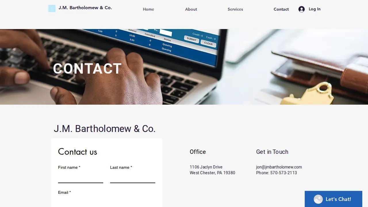 J.M. Bartholomew & Co. page