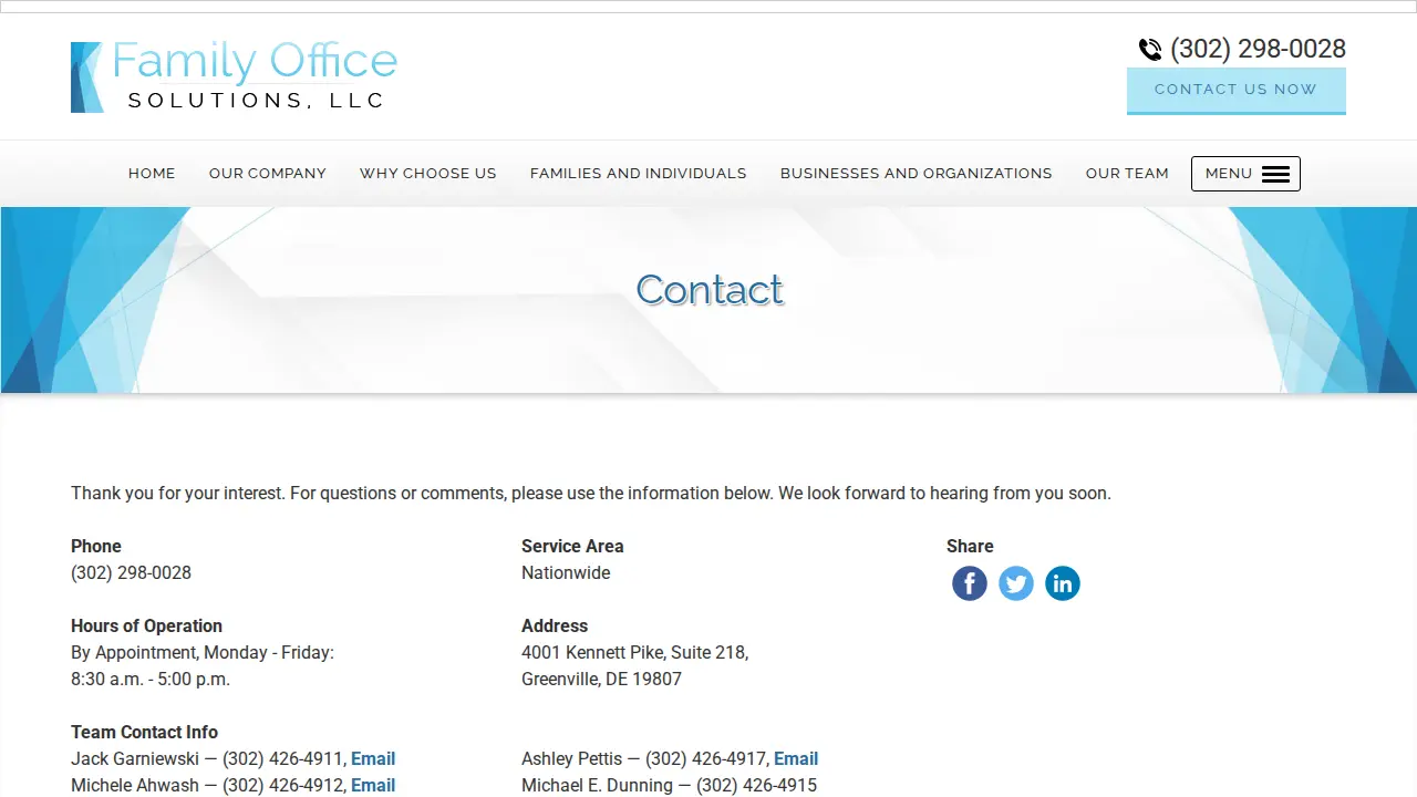 Family Office Solutions, LLC page
