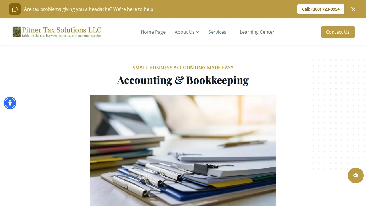 PITNER TAX SOLUTIONS LLC page