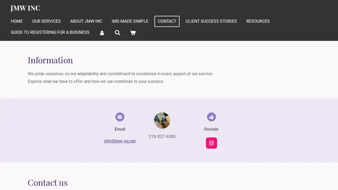 JMW-INC page