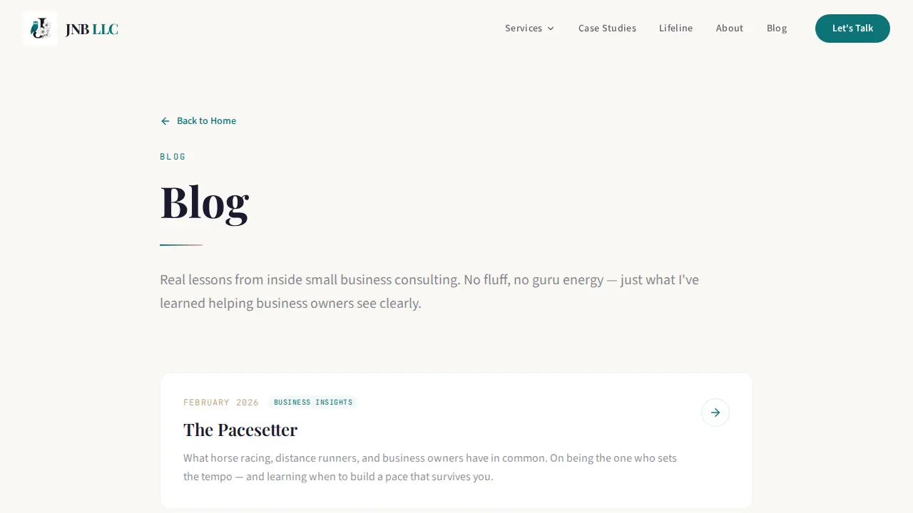 JNB LLC page