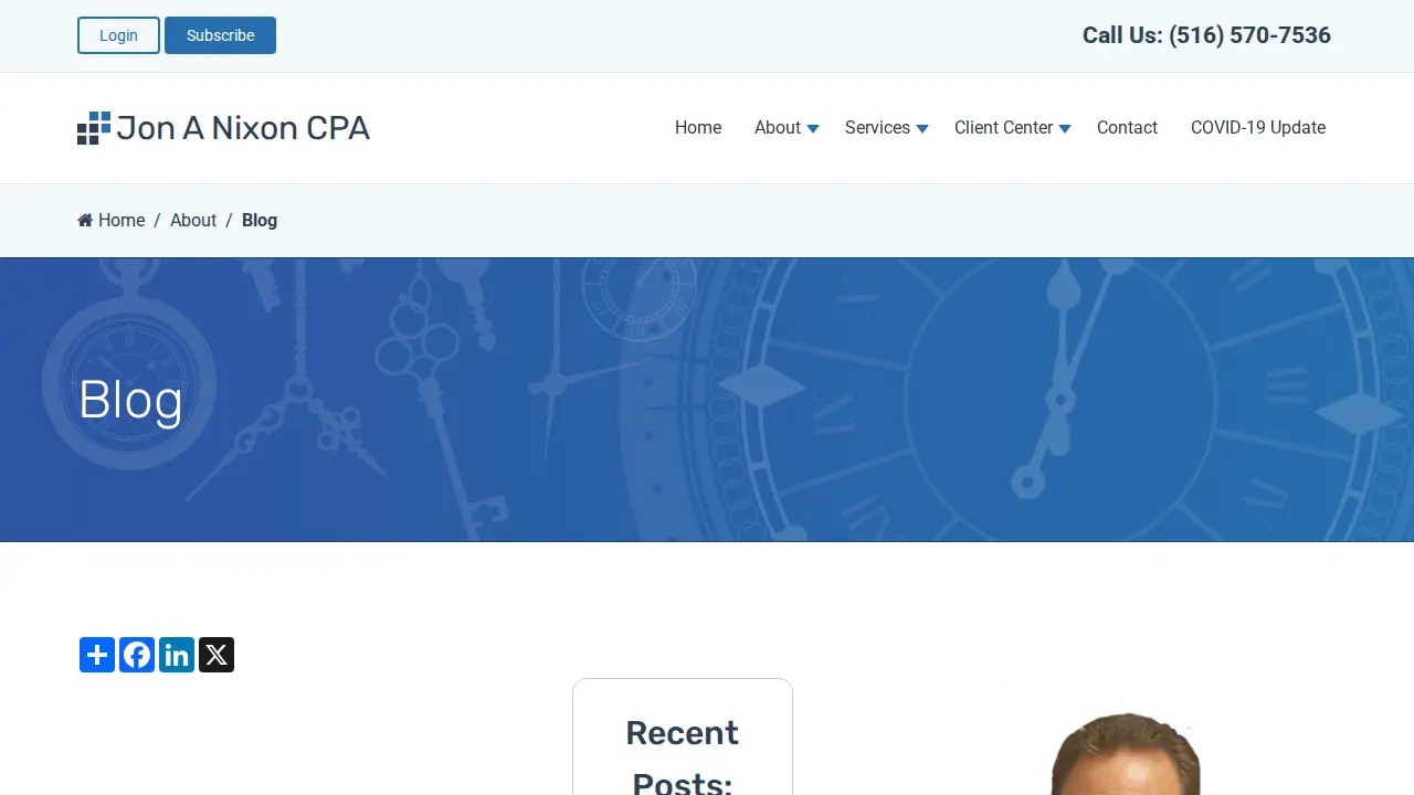 Jon A Nixon CPA page
