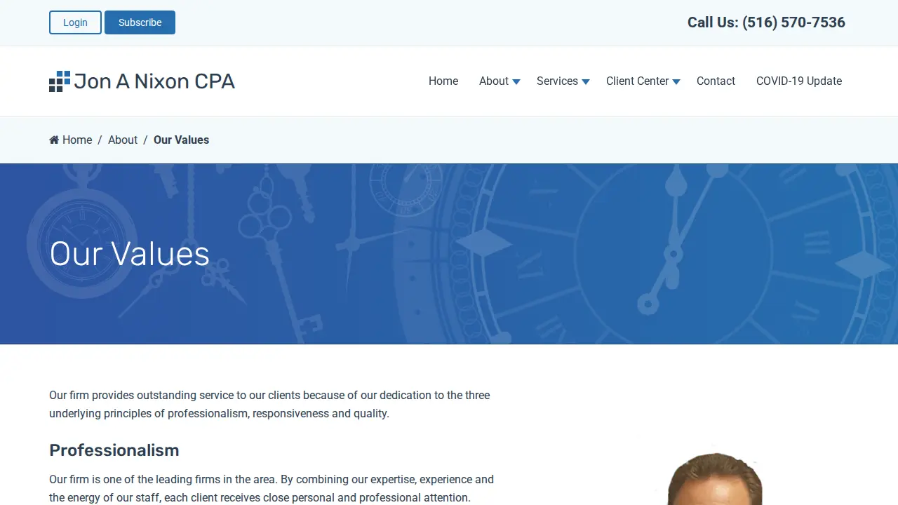 Jon A Nixon CPA page