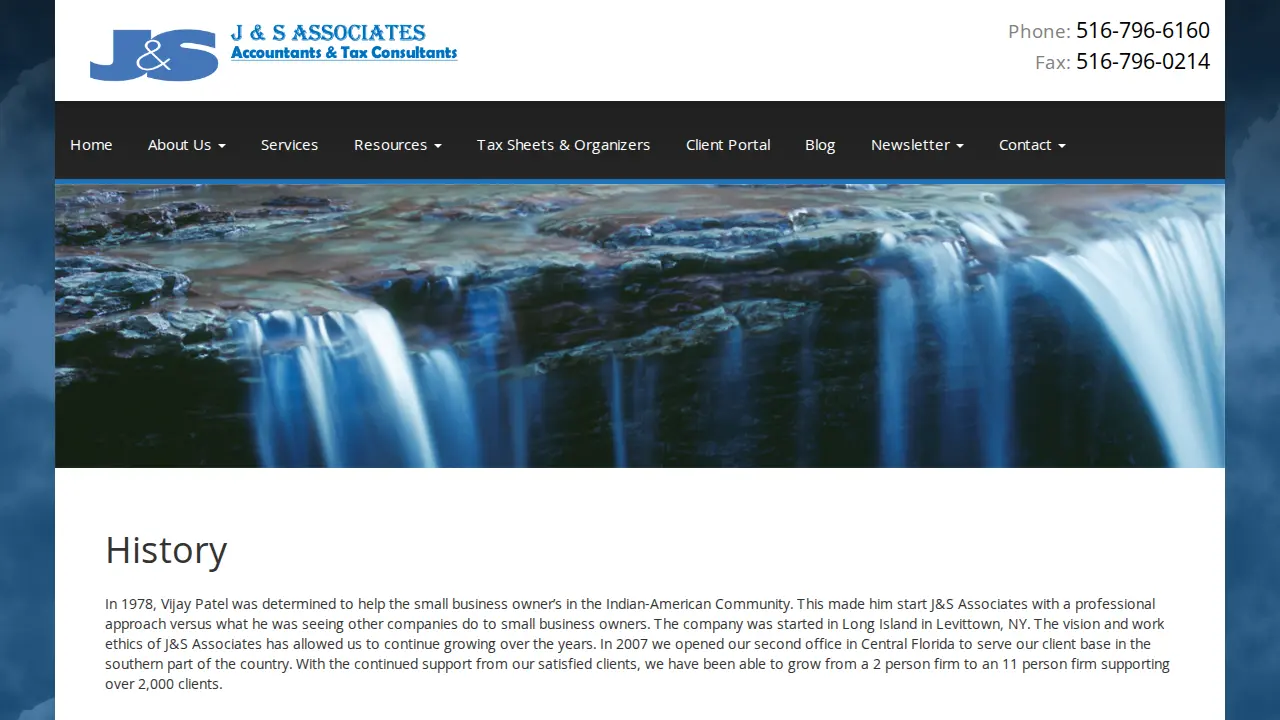 J & S Associates Inc page