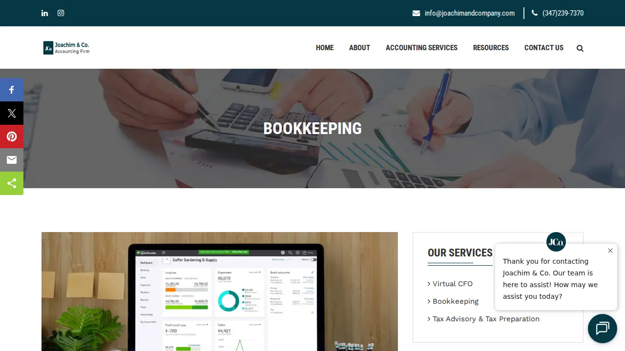 Joachim & Co. page