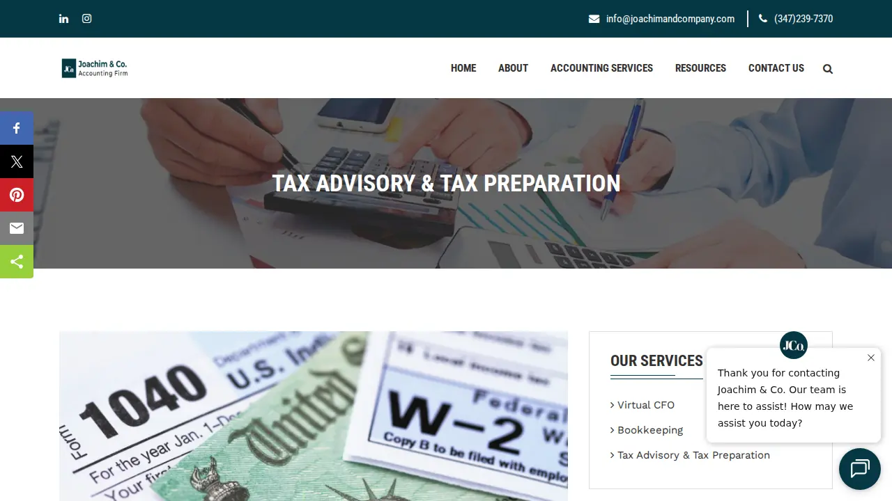 Joachim & Co. page