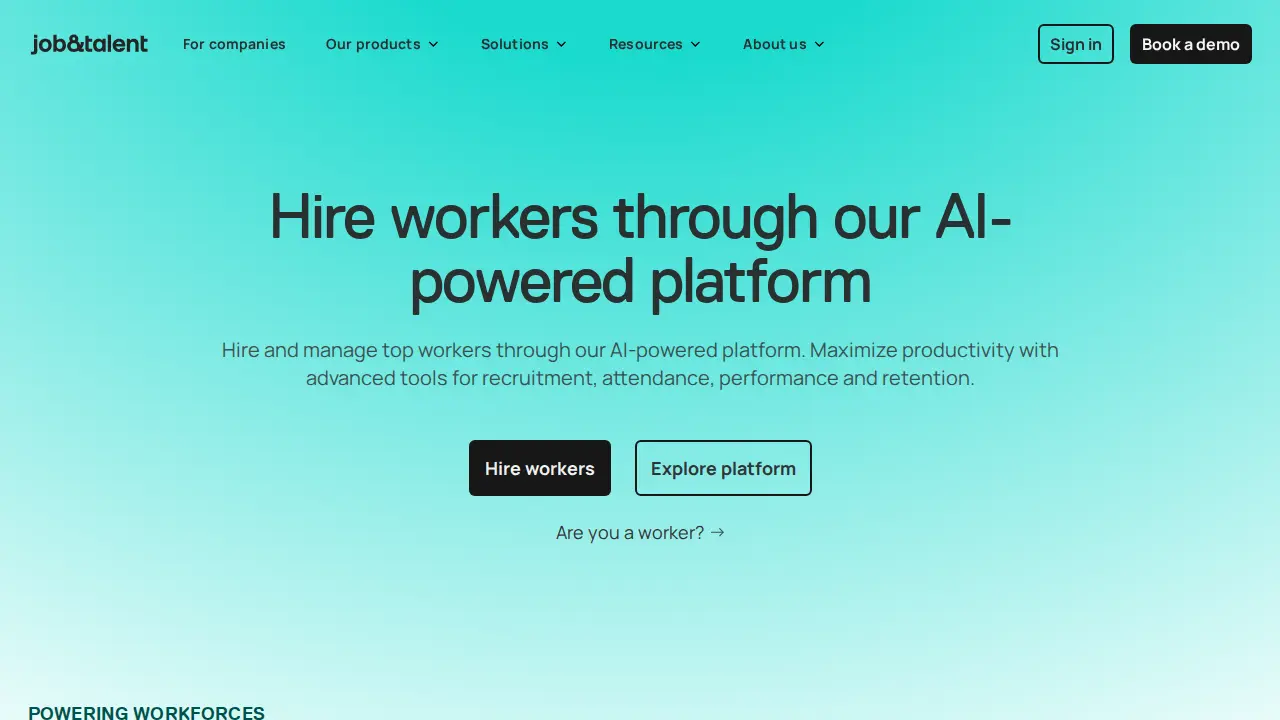 Job&Talent website