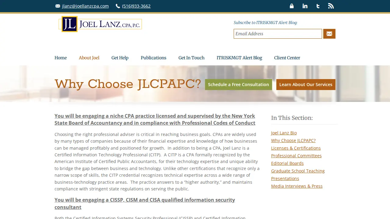 Joel Lanz PC page