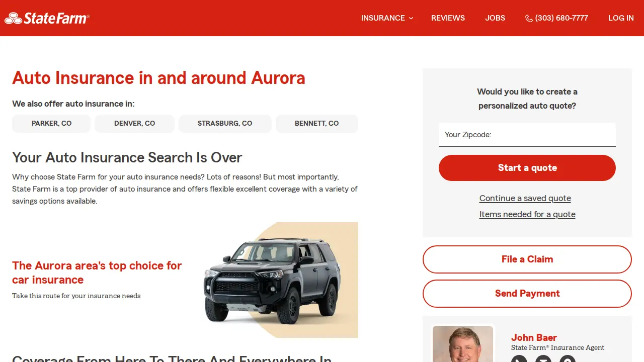 John Baer - State Farm Insurance Agent page