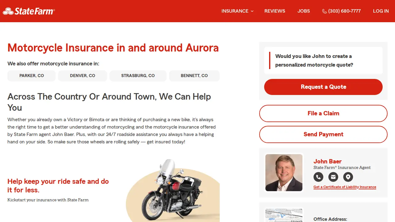 John Baer - State Farm Insurance Agent page