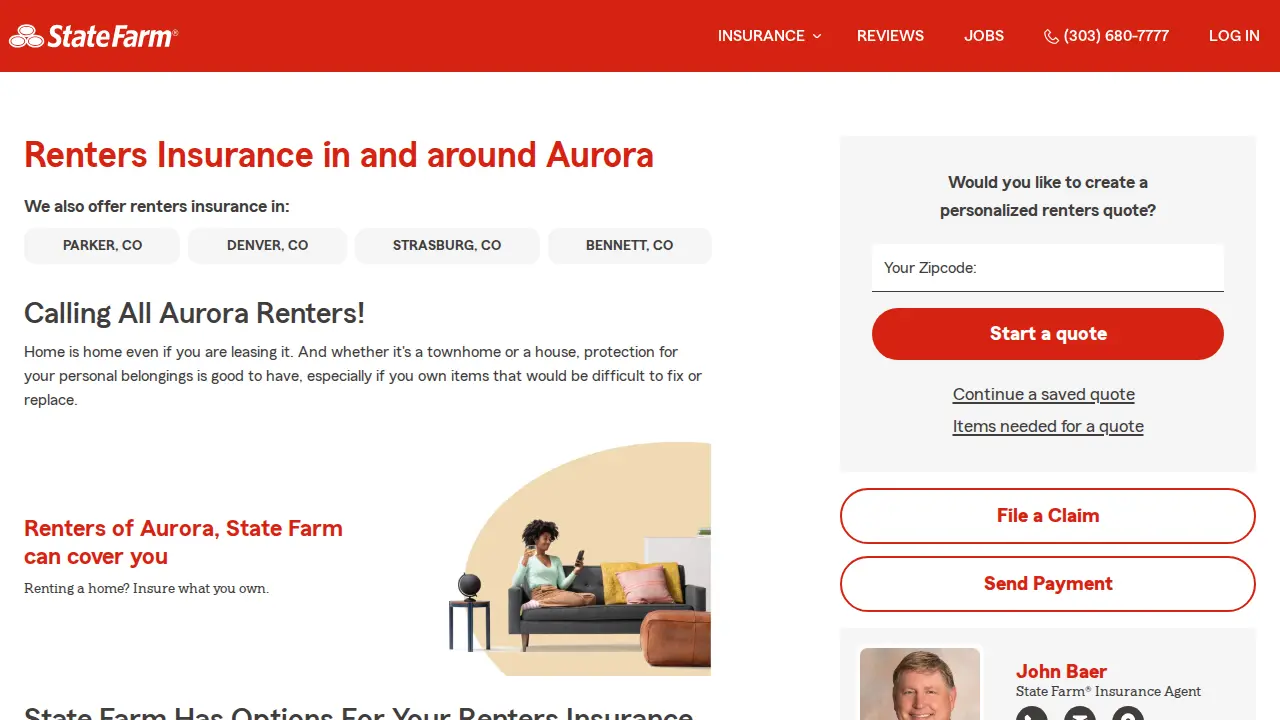 John Baer - State Farm Insurance Agent page