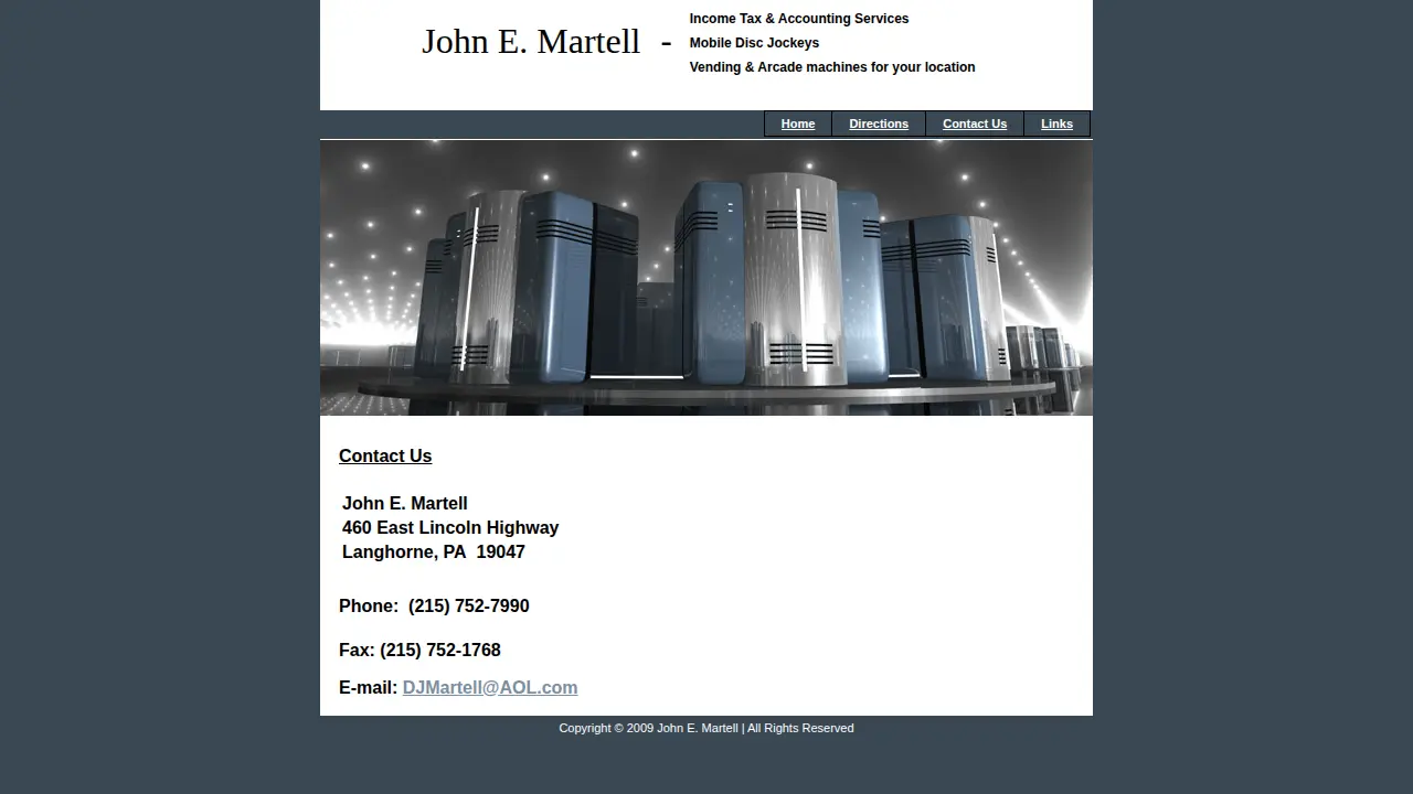 Martell John E page