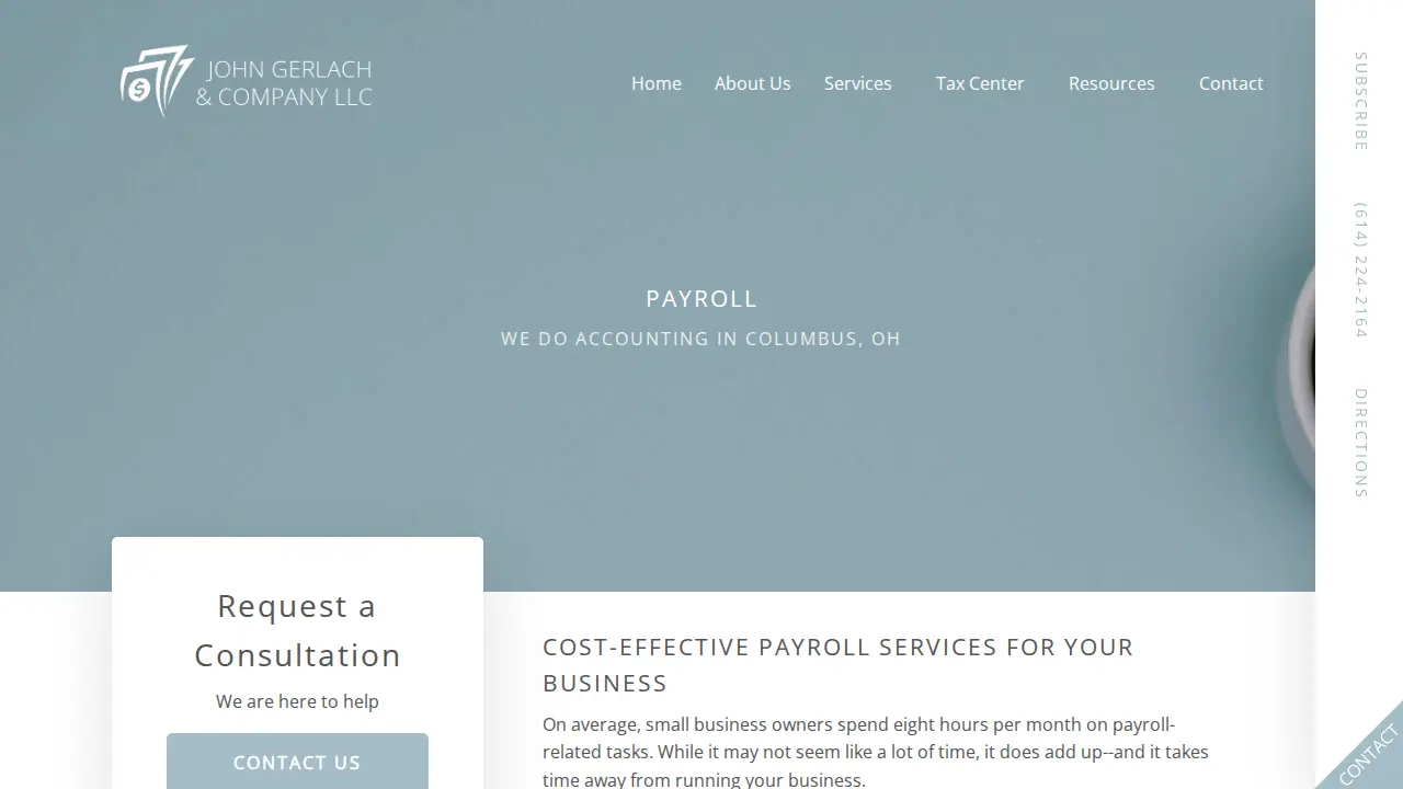 John Gerlach & Company LLC page
