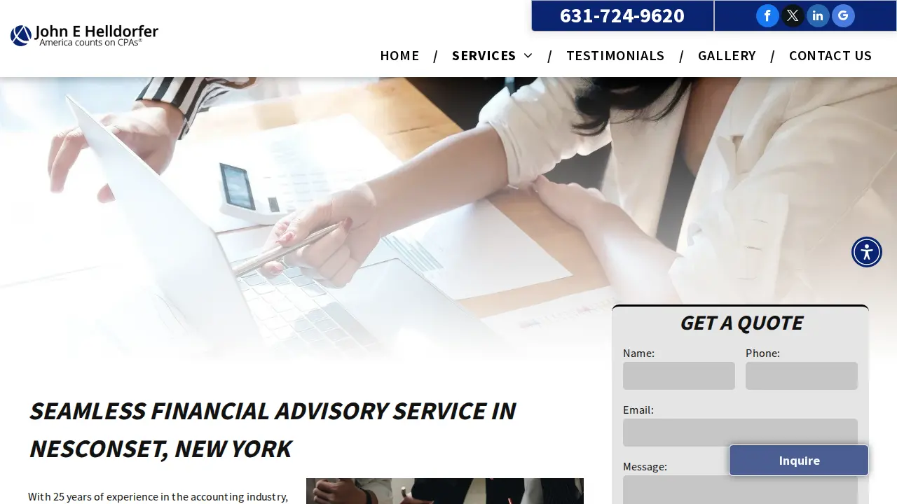 John E Helldorfer, CPA page