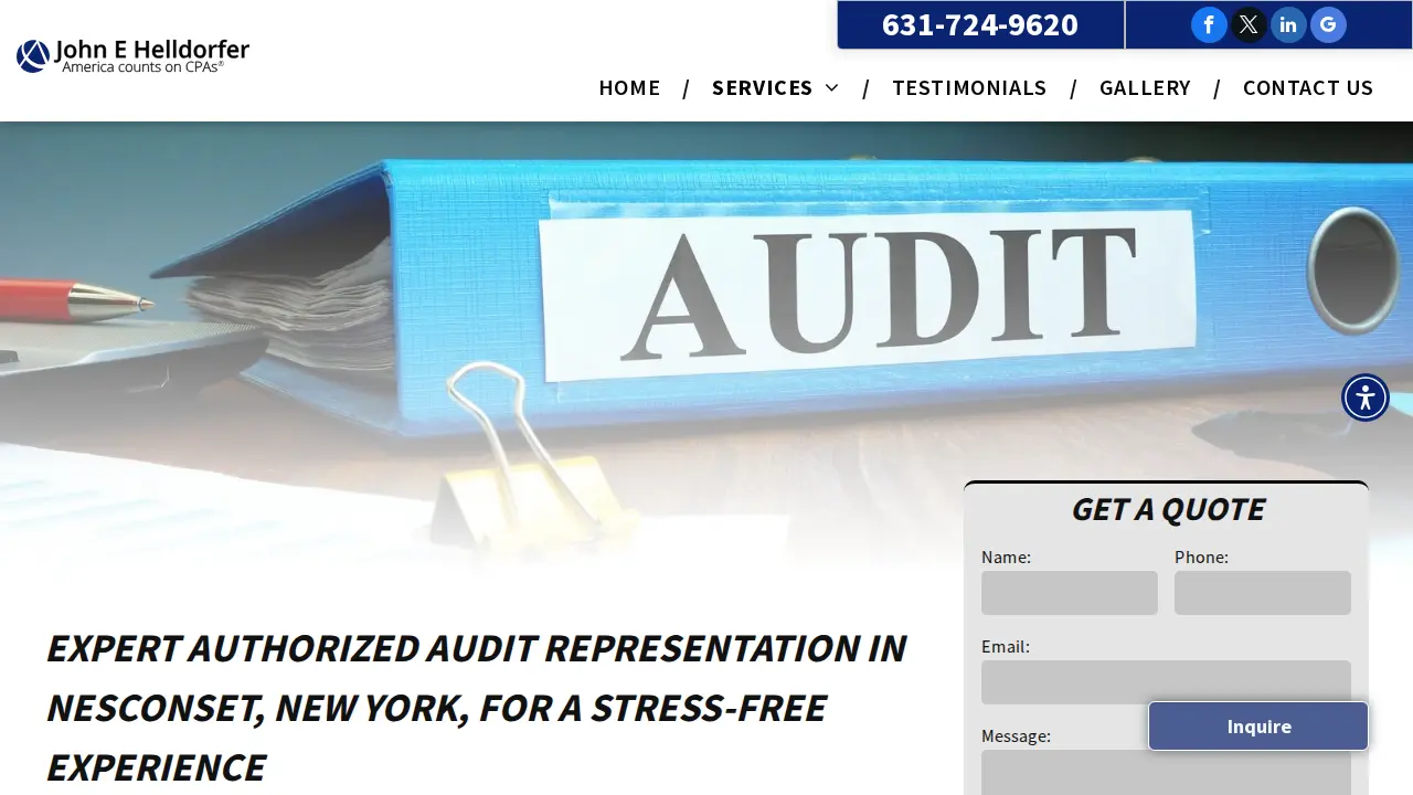John E Helldorfer, CPA page