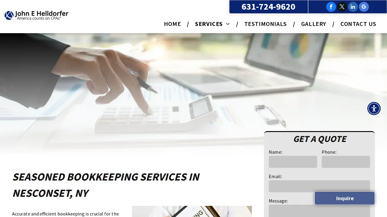 John E Helldorfer, CPA page